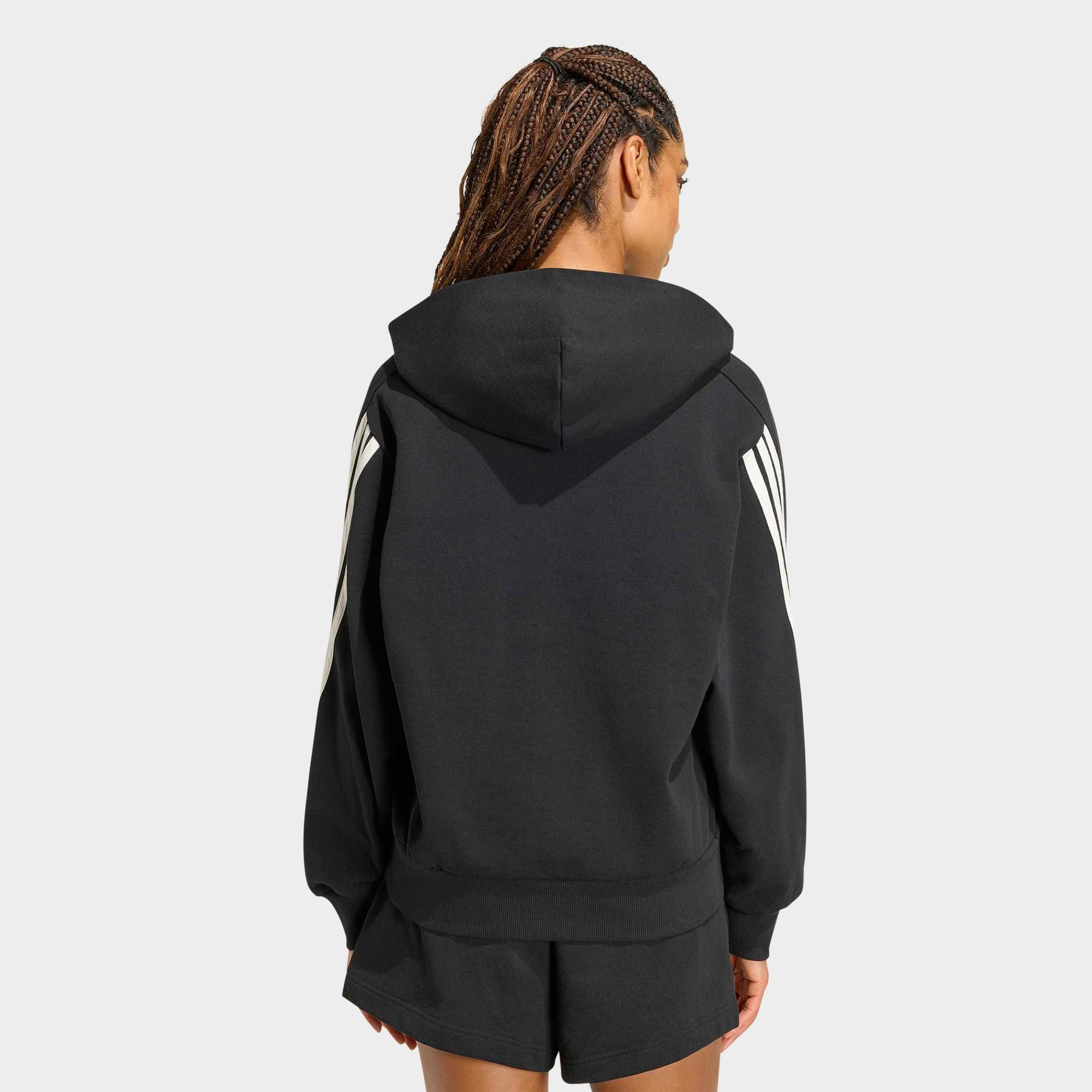 Women's adidas Sportswear Kit 3-Stripes Hoodie - Black/Off White