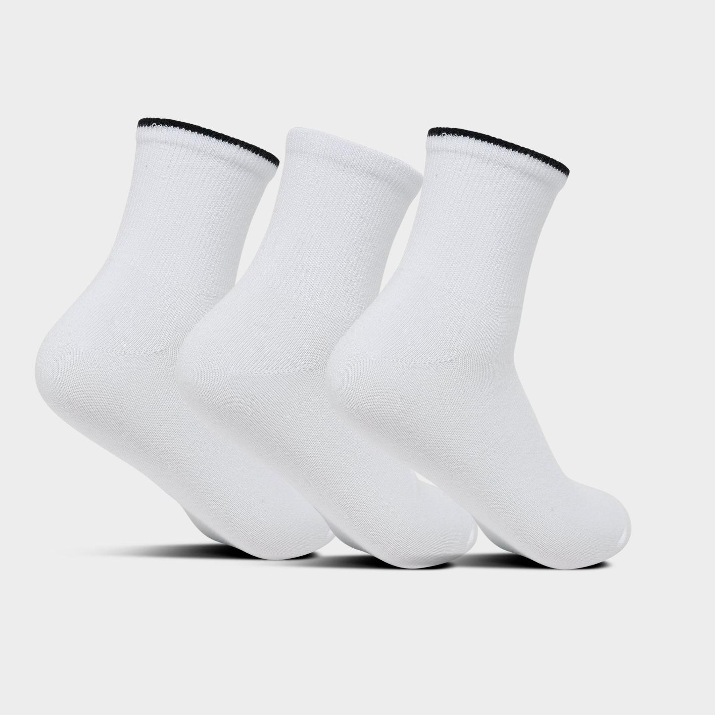 adidas Originals Trefoil Luna Quarter Socks (3-Pack) - White
