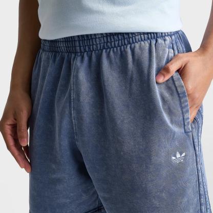 Men's adidas Originals Trefoil Essentials 7" Washed Fleece Shorts - Dark Blue
