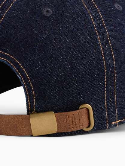 GapStudio Logo Baseball Hat - Dark denim