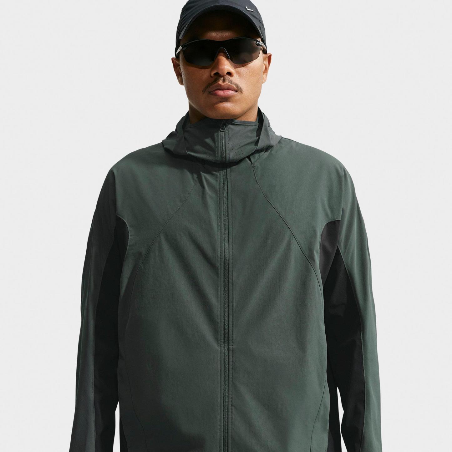 Men's Nithtke Tech Helios Dri-FIT Long-Sleeve Full-Zip Shell - Camo Green/Black/Black
