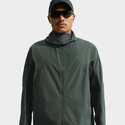 Men's Nithtke Tech Helios Dri-FIT Long-Sleeve Full-Zip Shell - Camo Green/Black/Black