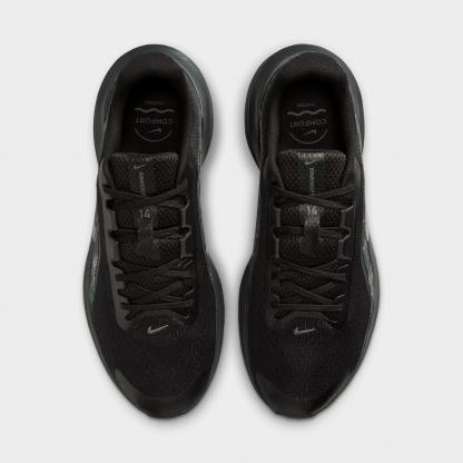 Men's Nithtke Downshifter 14 Running Shoes - Black/Dark Smoke Grey/Iron Grey/Metallic Dark Grey - Top view