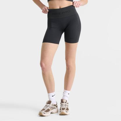 Women's Nike Pro Seamless Dri-FIT High-Waisted 5" Biker Shorts - Dark Smoke Grey