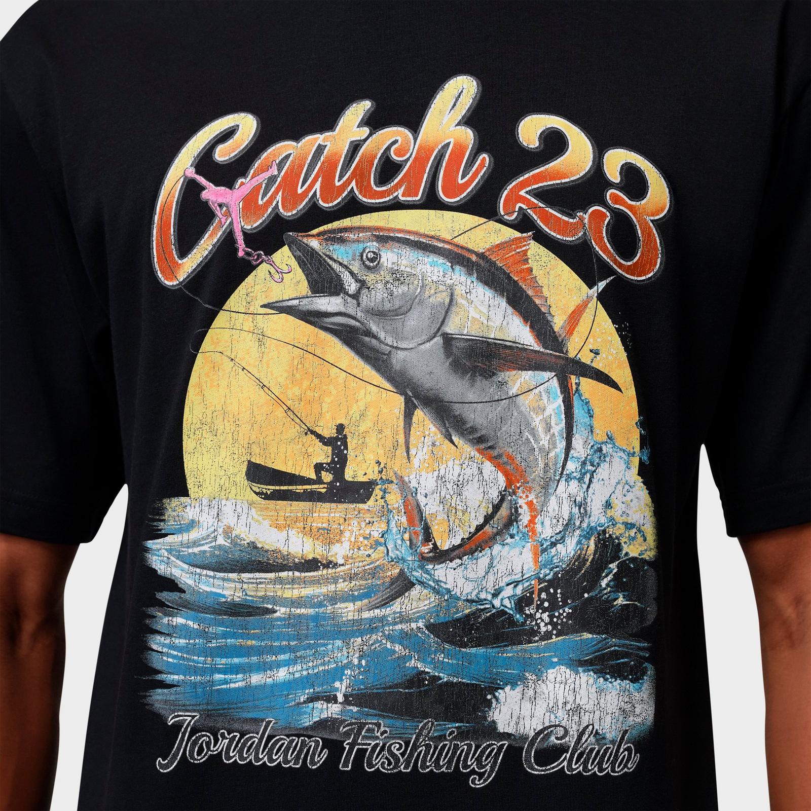 Men's Jordan Fishing Club Graphic T-Shirt - Black/White - view 5
