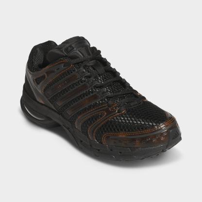 Women's adidas Adistar Control 5 Pony Print Casual Shoes - Part 2 - Core Black/Tortoise/Core Black - Both shoes facing left