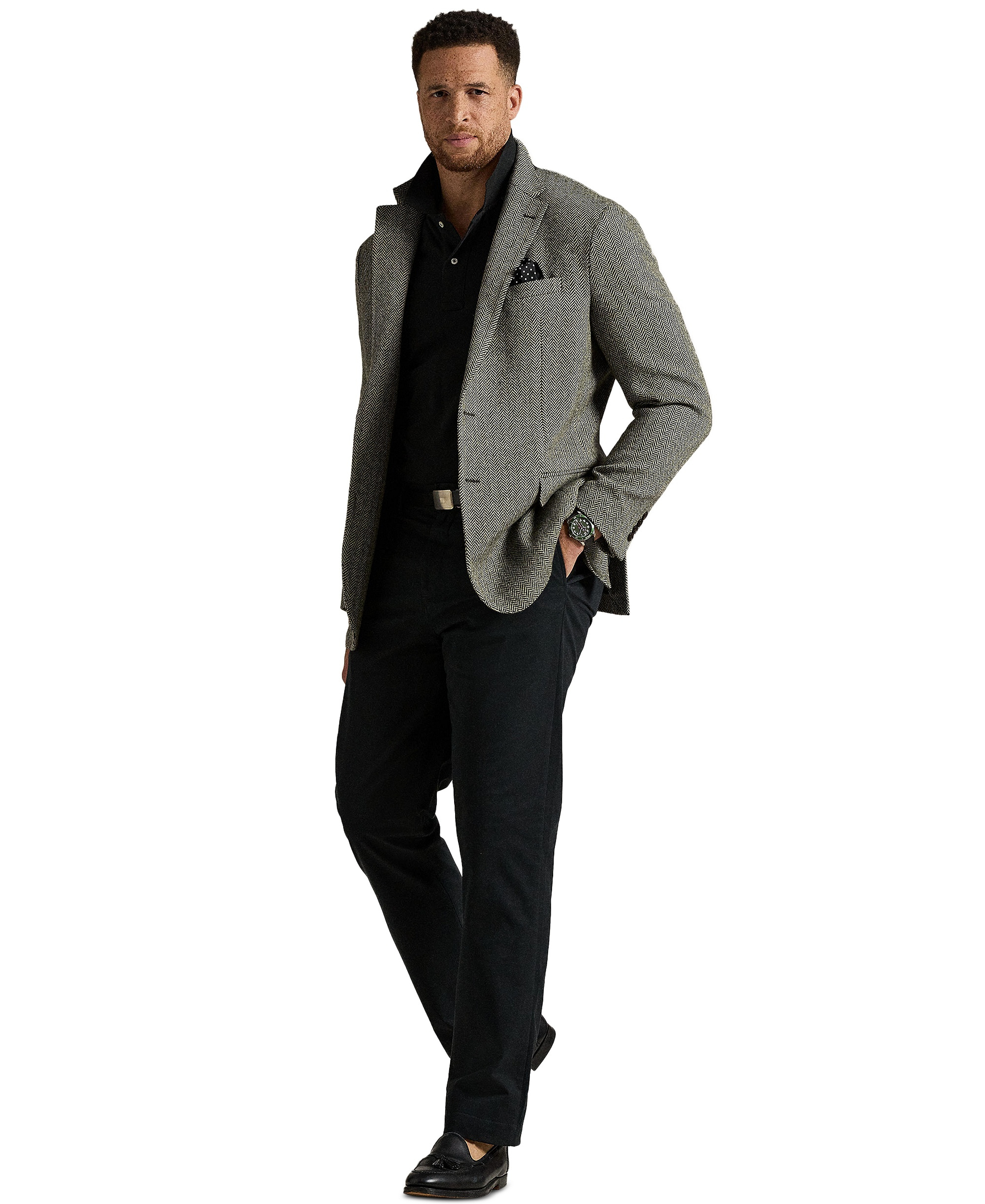 Polo Ralph Lauren Men's Big & Tall Stretch Classic-Fit Twill Pants - Polo Black