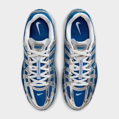 Men's Nike P-6000 Casual Shoes - Court Blue/White/Metallic Silver