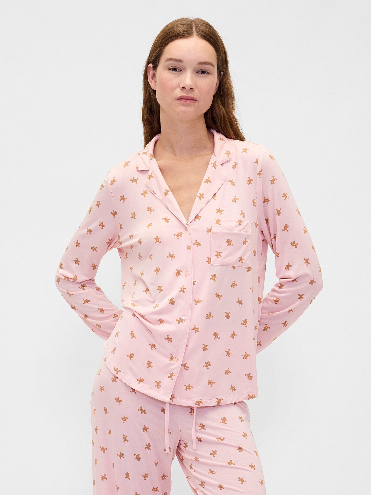 SoftMade Modal PJ Top - Gingerbread
