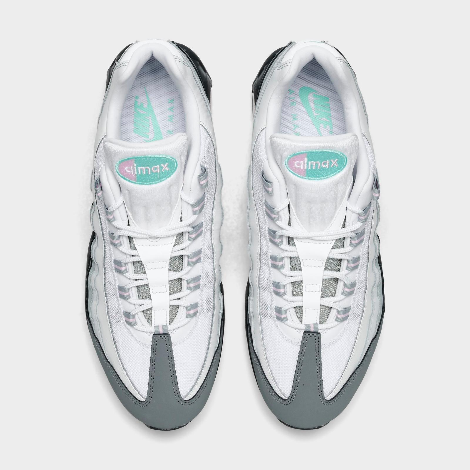 Men's Nike Air Max 95 Big Bubble Casual Shoes - Anthracite/Pink Foam/Hyper Turquoise/White/Smoke Grey/Light Pumice