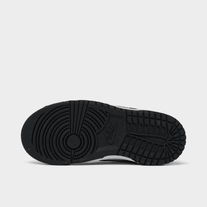 Kids' Toddler Nithtke Dunk Low Casual Shoes - White/Black/White - Bottom view