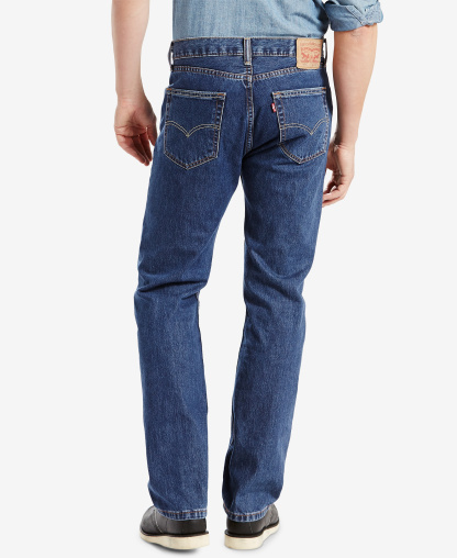 Levi's Men's 505™ Non-Stretch Regular Fit Jeans - Dark Stonewash