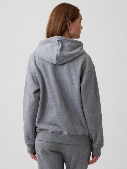 Relaxed Gap Logo Hoodie - Gray heather
