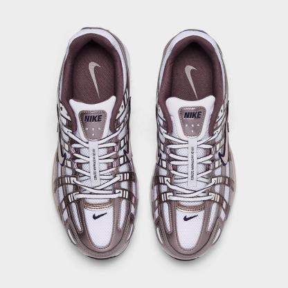 Women's Nike P-6000 Casual Shoes - White/Purple Dynasty/Light Violet Ore