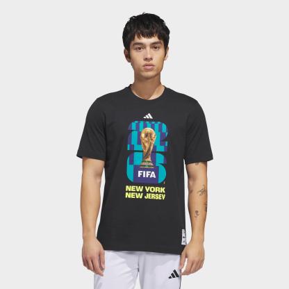 Men's adidas Soccer FIFA World Cup 26™ Host City New York New Jersey Graphic T-Shirt - Black - view 1