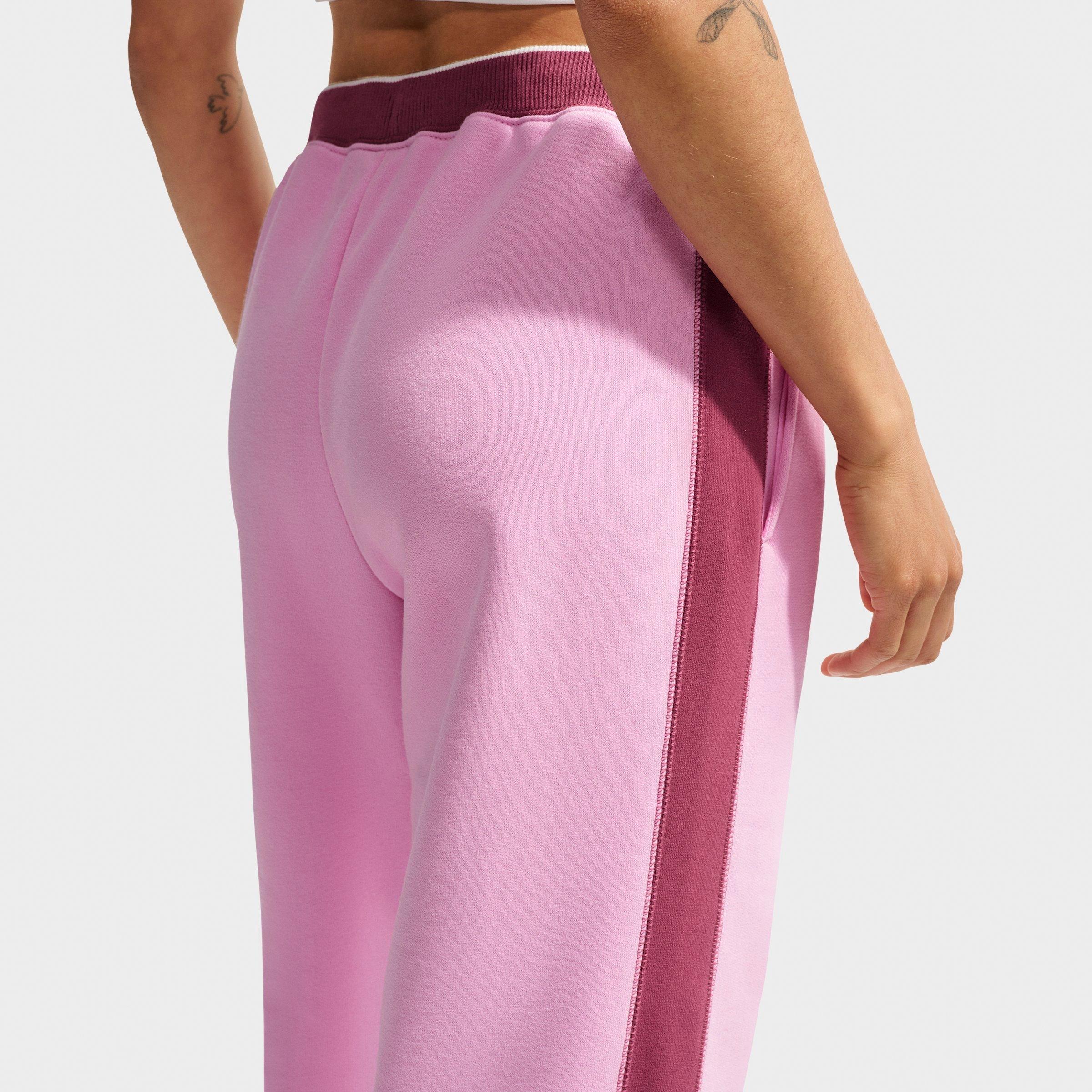 Women's Nithtke Studio Fleece Medium-Weight "Nithtke Run Club" Mid-Rise Track Pants - Pink Rise/Pink Smoke/Sail