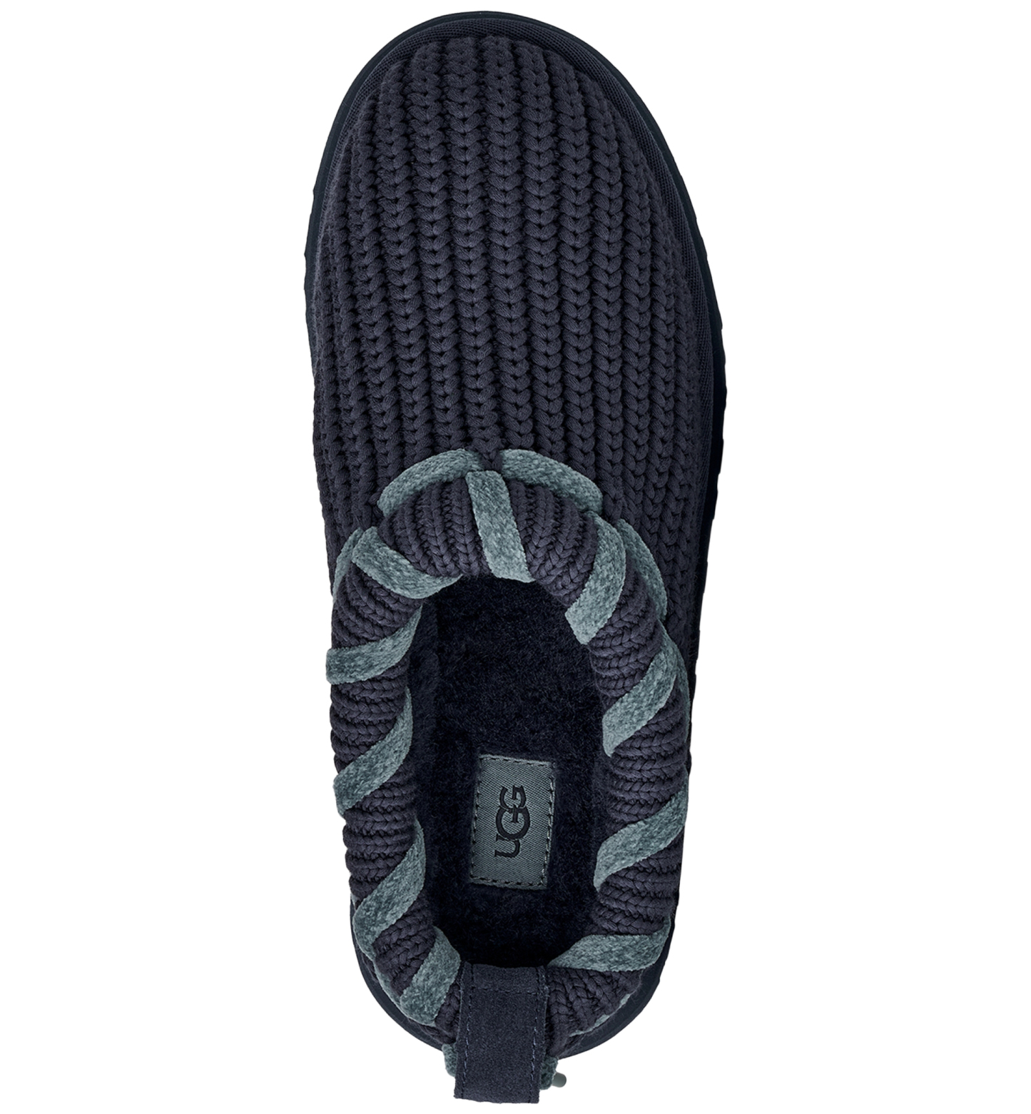 UGG® Women's Tazz Whipstitch Knit Slip-On Slippers - Dark Indigo
