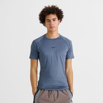 Men's Nike Pro Dri-FIT Tight Short-Sleeve Fitness Top - Diffused Blue/Black