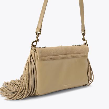 Kurt Geiger London Oxford Fringe Shoulder Bag - Tan - view 4