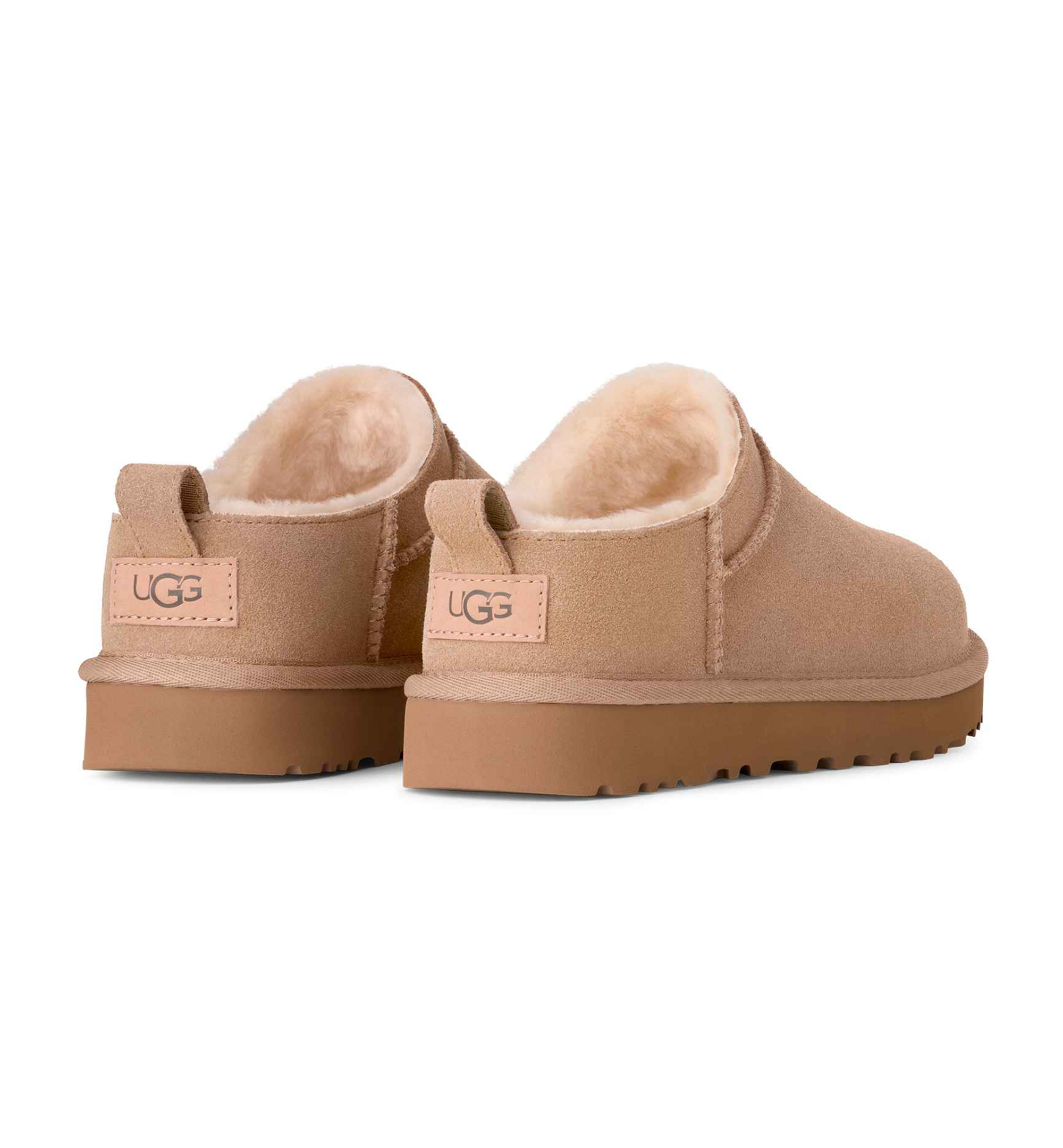 UGG® Kids' Classic Micro Slip-On Booties - Sand