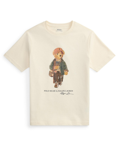Polo Ralph Lauren Boys' 8-20 Polo Bear Cotton Jersey T-Shirt - Estate Cream