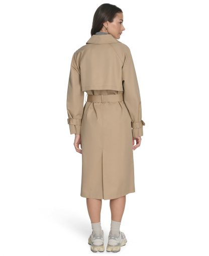 Levi's Women's Regular Single Breasted Trench Coat - Khaki
