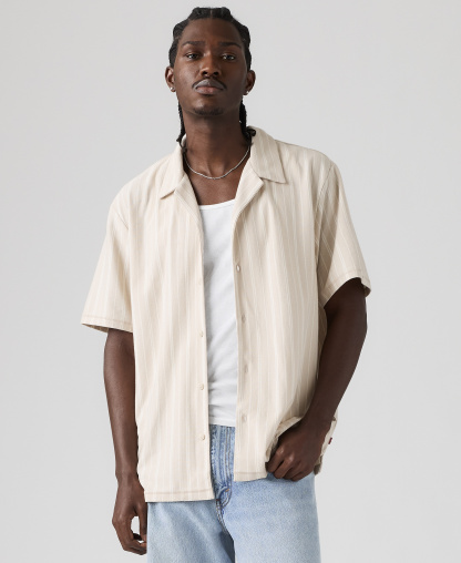 Levi's Men's Wood Side Camp Shirt - Cream