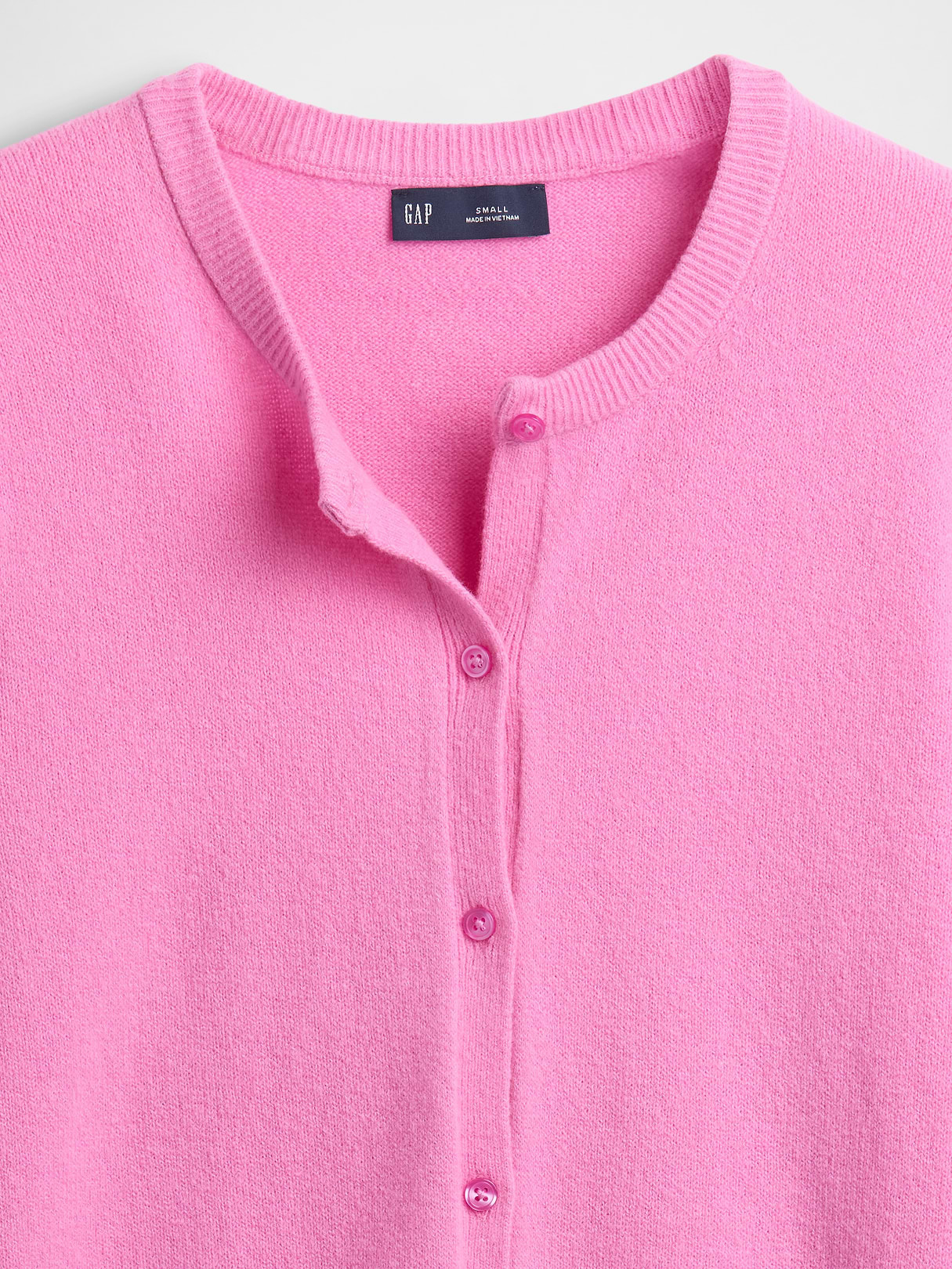CashSoft Crop Cardigan - Pretty pink