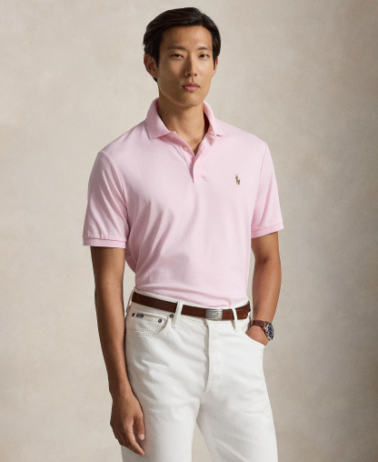 Polo Ralph Lauren Men's Classic-Fit Soft Cotton Polo Shirt - Bath Pink