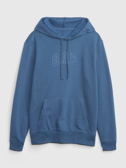 Adult VintageSoft Arch Logo Hoodie - tranquil blue