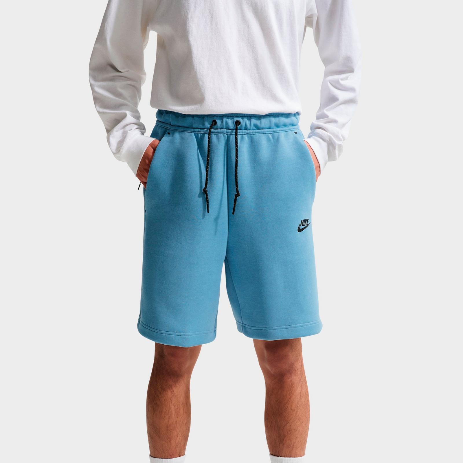 Men's Nike Tech Fleece Shorts - Work Blue/Black