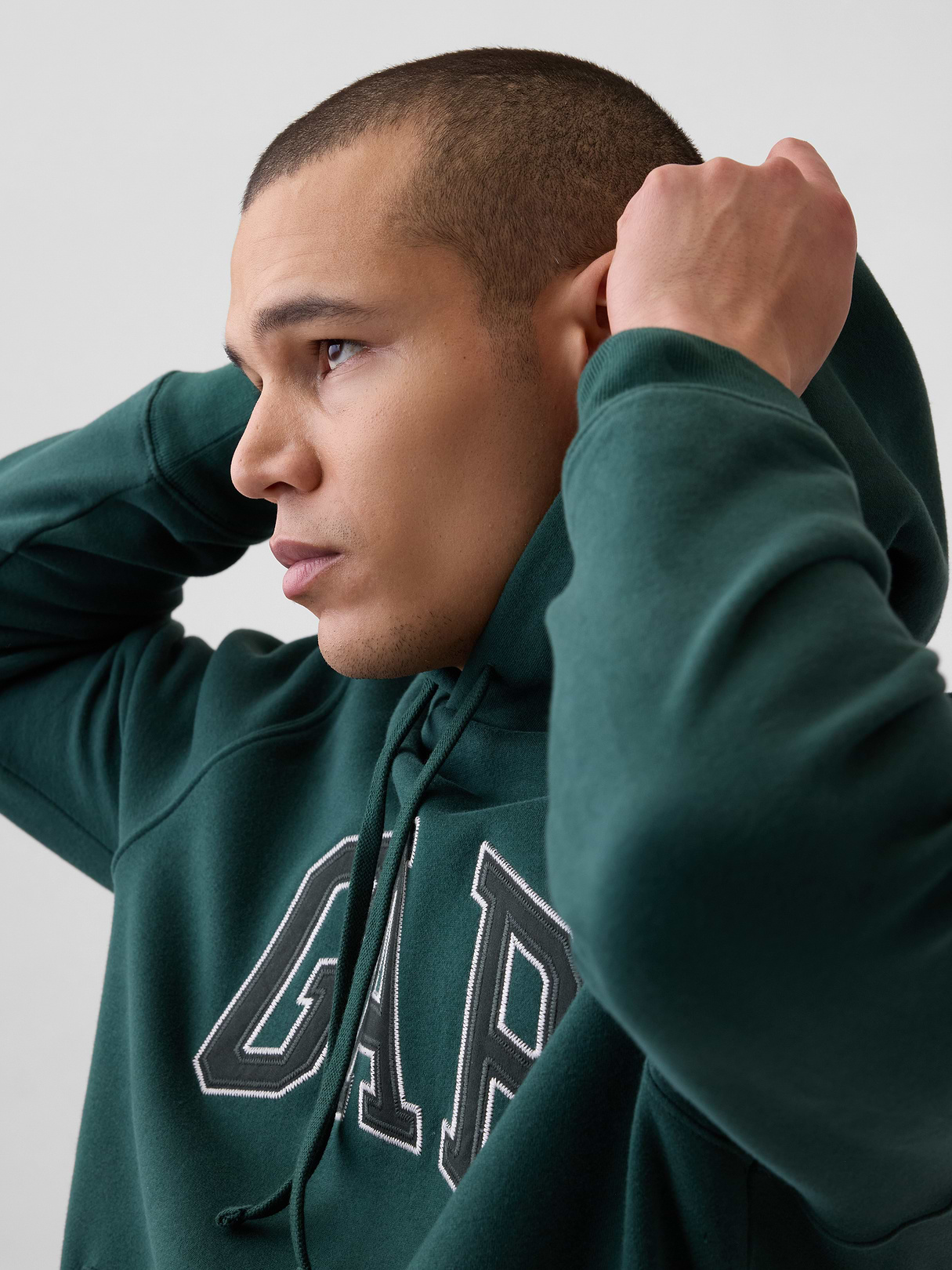 Adult VintageSoft Arch Logo Hoodie - hunter green