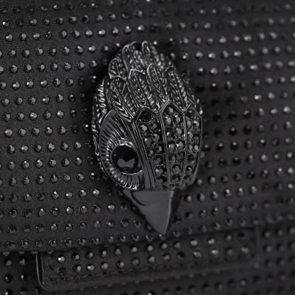 Kurt Geiger London Mini Fabric Drench Oxford Bag - Black - view 5