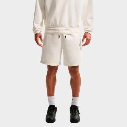 Men's Nithtke Standard Issue Therma-FIT 8" Brushed Fleece Basketball Shorts - Sail/Pale Ivory
