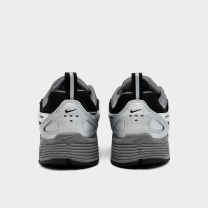 Little Kids' Nithtke P-6000 Casual Shoes - Black/Pencil Point/Dark Grey/Metallic Silver - Back view