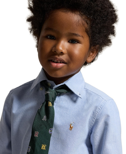 Polo Ralph Lauren Boys' 2T-7 Cotton Oxford Shirt - Lt Blue