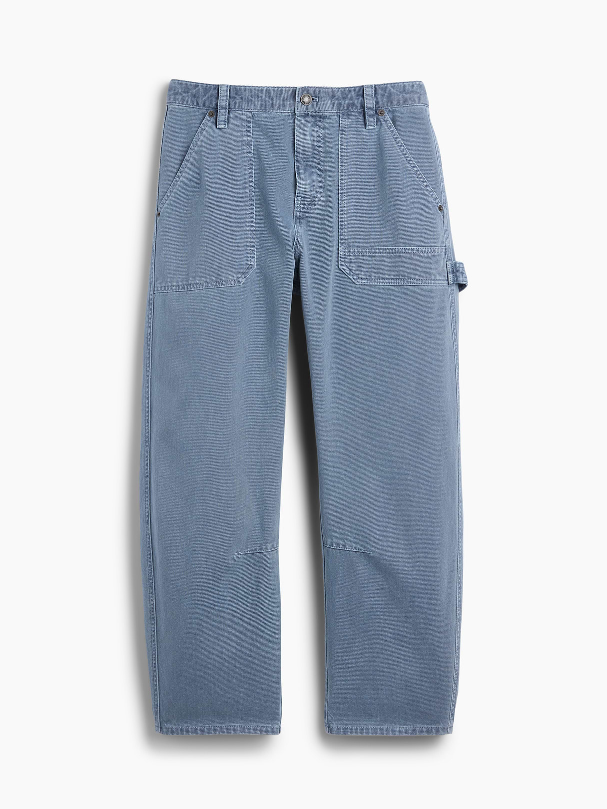 Mid Rise Barrel Utility Ankle Pants - Sargassus blue