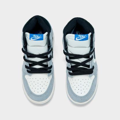 Kids' Toddler Air Jordan Retro 1 High OG Casual Shoes - Cool Grey/Black/Sail/Game Royal/White - view 5