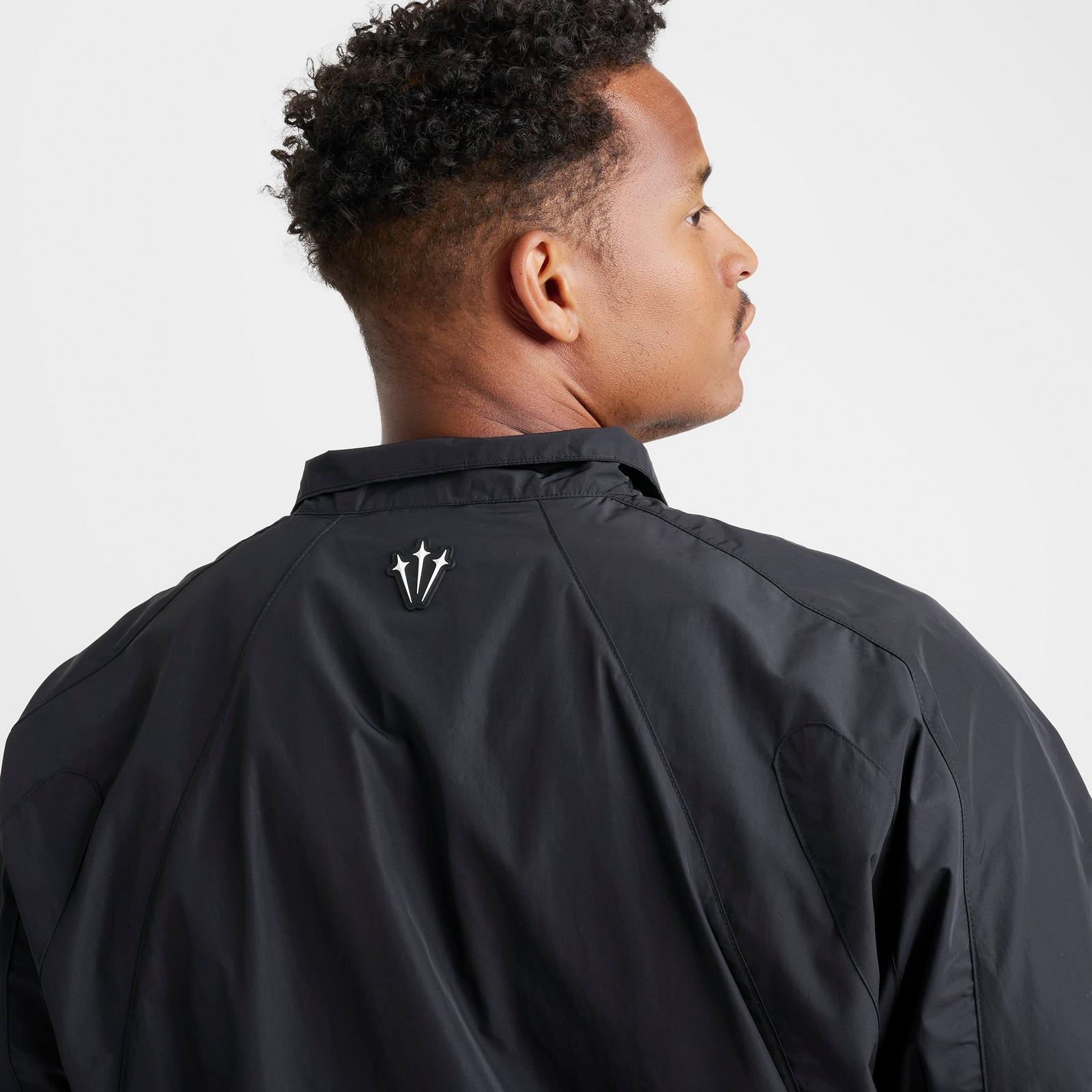Men's Nike NOCTA Northstar Nylon Track Jacket - Black/Black/White