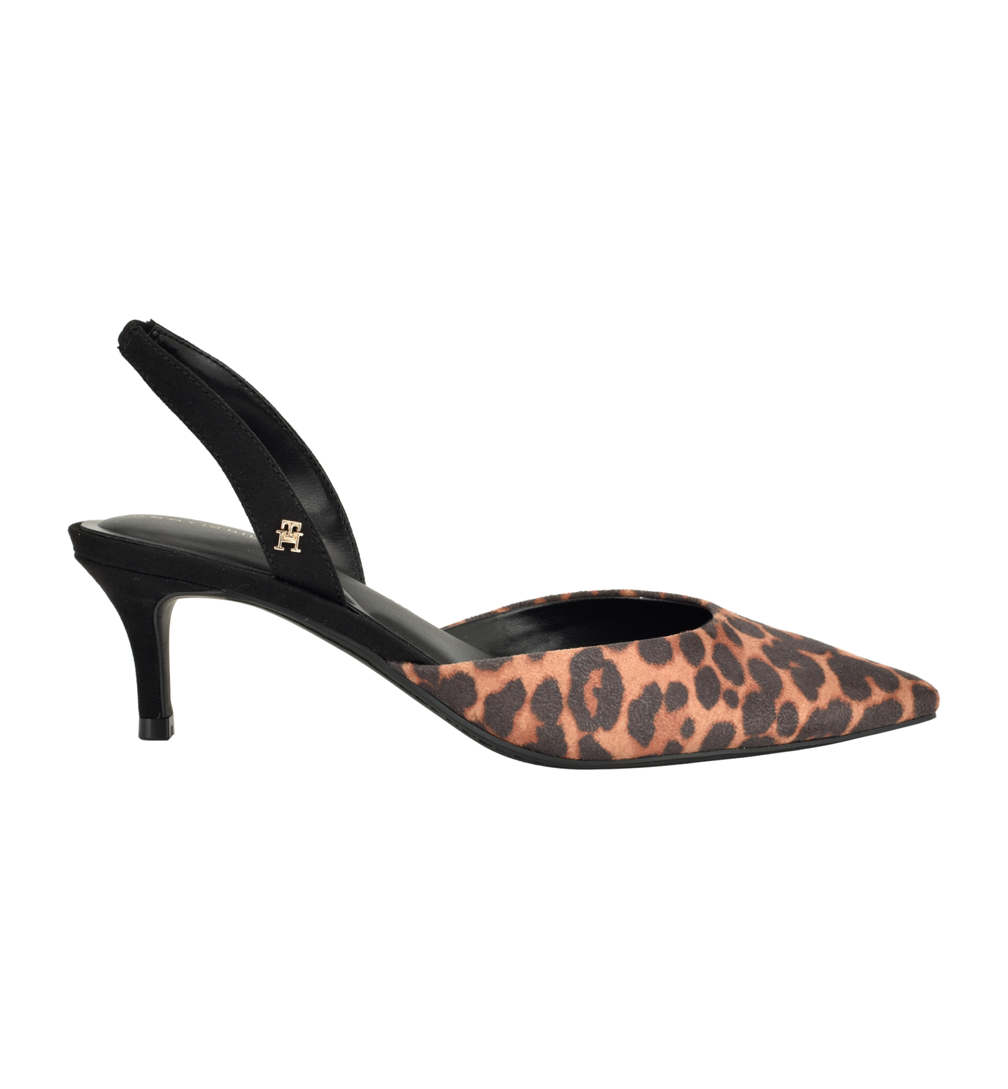 Tommy Hilfiger Women's Tanna Kitten Heel Slingback Dress Pumps - Light Brown Leopard