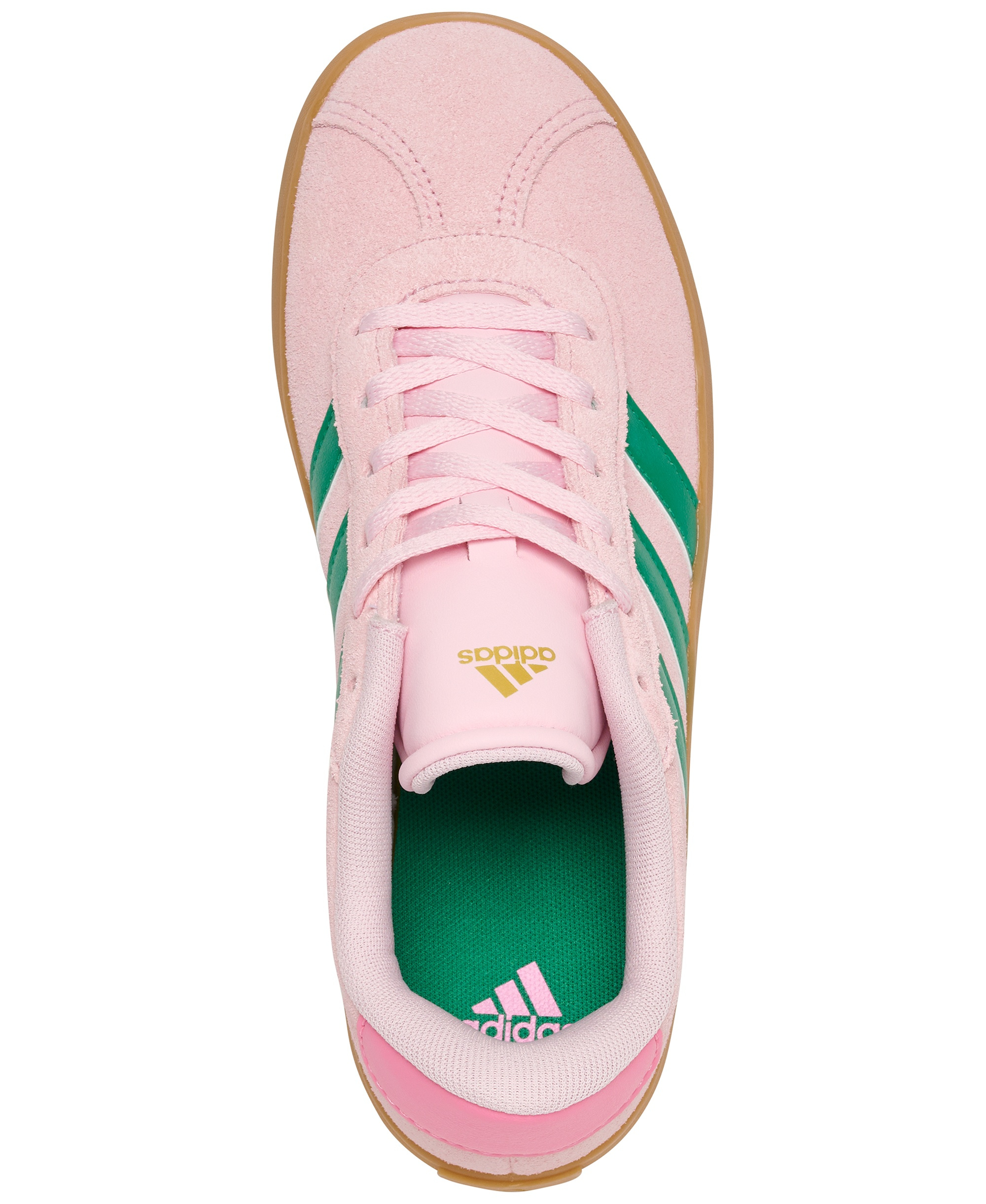 adidas Big Kids VL Court 3.0 Sneakers from Finish Line - Pink, Green, Gum