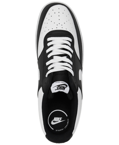 Nike Men's Court Vision Low Casual Sneakers from Finish Line - Black, White
