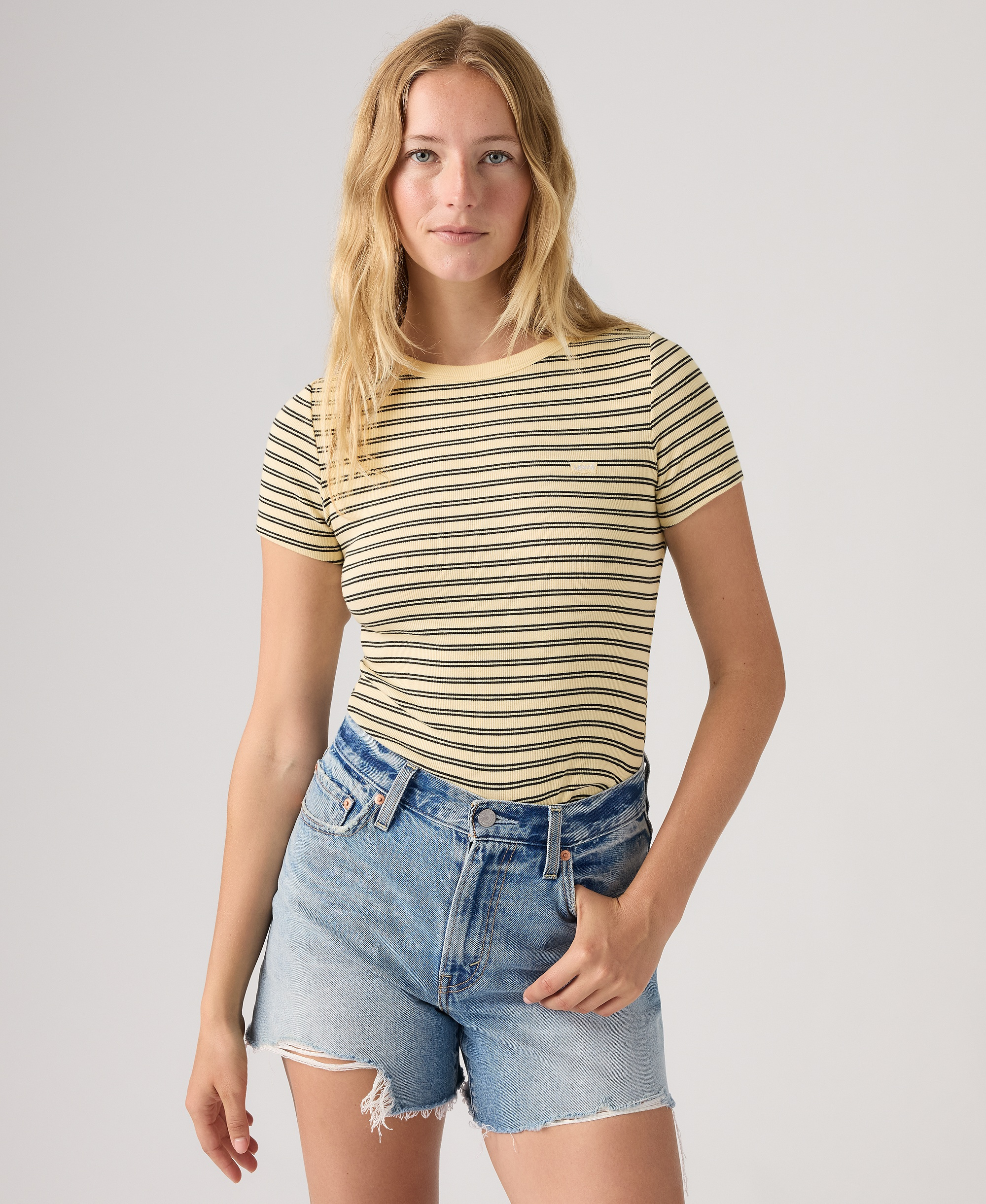 Levi's Women's Hayes Slim-Fit Short-Sleeve Crewneck T-Shirt - Kayleen St