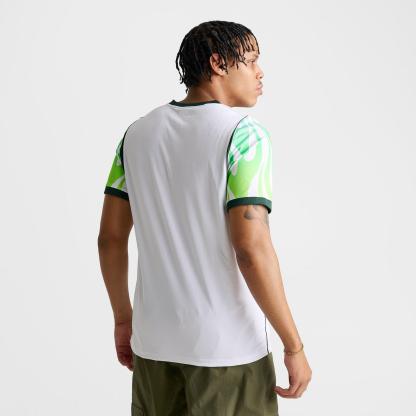 Men's Nike Nigeria 2026 Stadium Away Dri-FIT Replica Soccer Jersey - White/Green Glow/Black