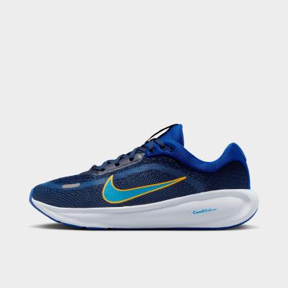 Big Kids' Nithtke Stellar Ride Running Shoes - Old Royal/Mystic Navy/Laser Orange/University Blue - Left shoe facing left. Outside of the shoe.