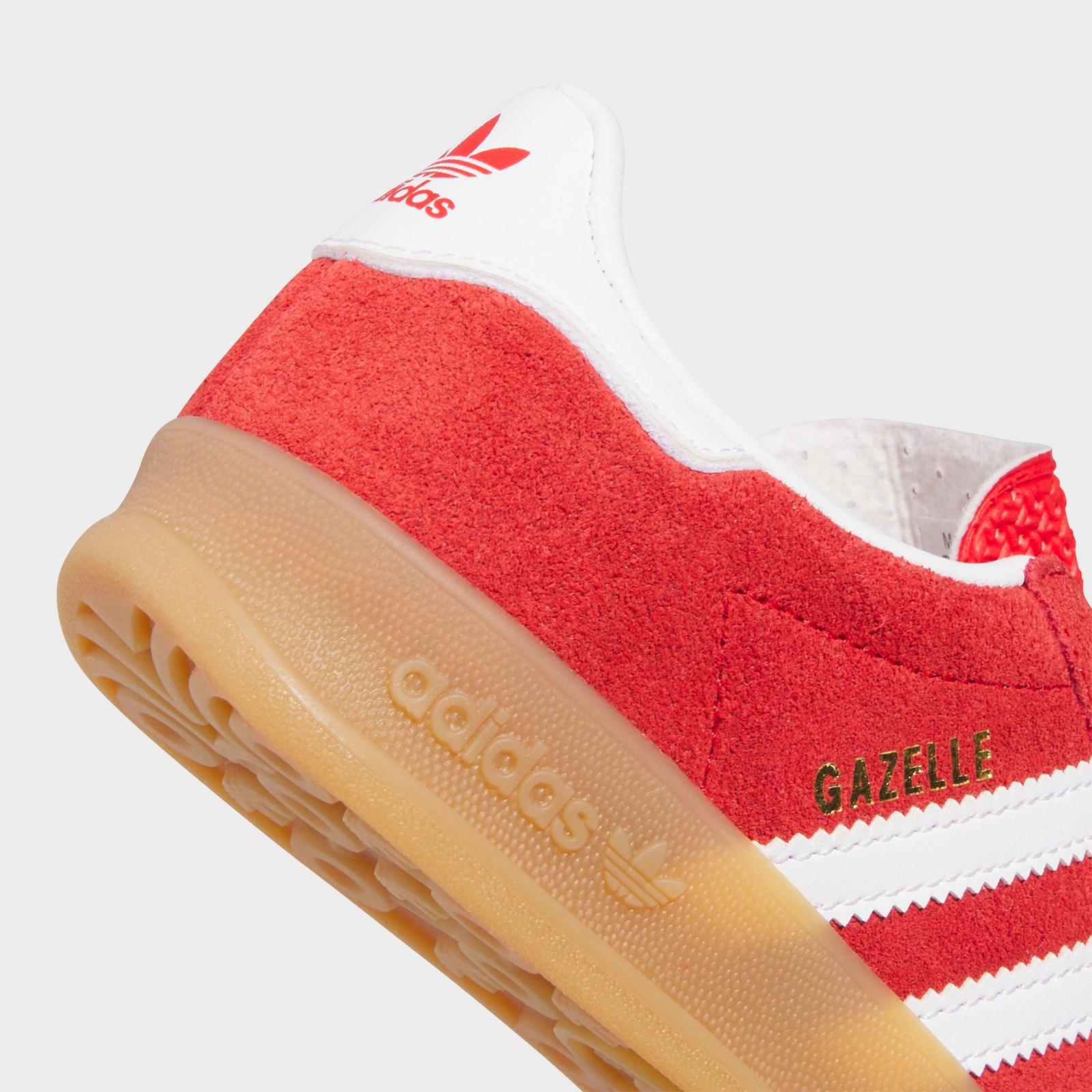 Little Kids' adidas Originals Gazelle Indoor Casual Shoes - Better Scarlet/Cloud White/Gum - view 3