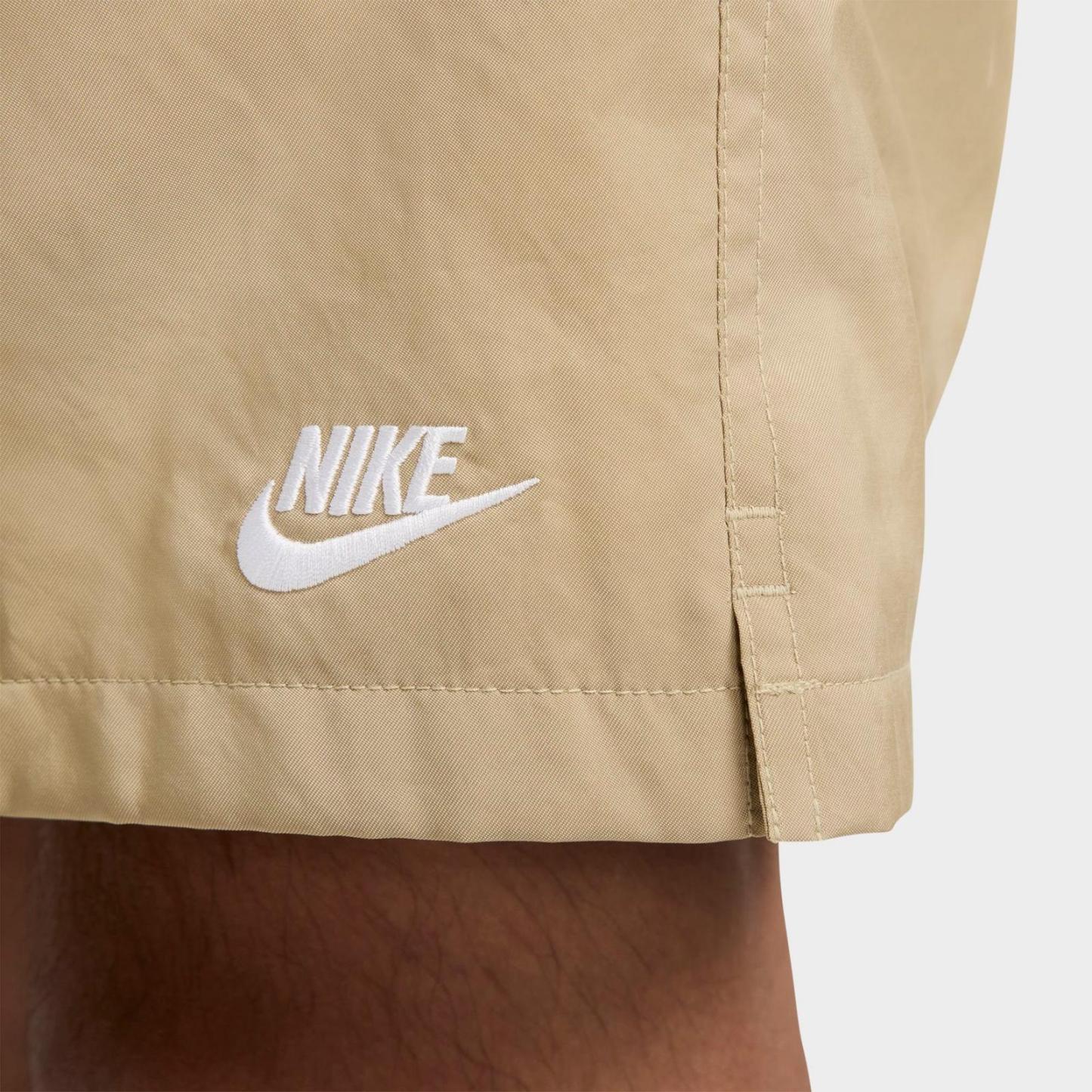 Men's Nike Club Woven 6" Flow Shorts - Parachute Beige/White