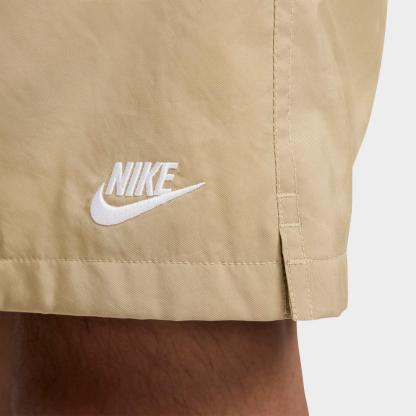 Men's Nike Club Woven 6" Flow Shorts - Parachute Beige/White