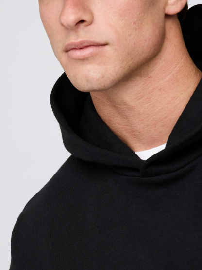 Adult Heavyweight Oversized Hoodie - True black