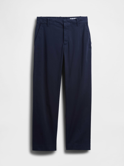 Mid Rise Khakis - Navy blue night